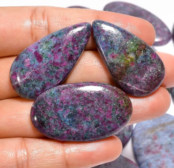 Natural Loose Gemstone 5 Piece Cabochons Lot Jewelry Making Loose Gemstone - Image 2