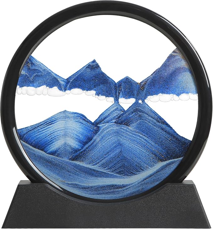 Moving Sand Art Liquid Motion, 3D Deep Sea Sandscape Color Quicksand Decor by KPNUWN