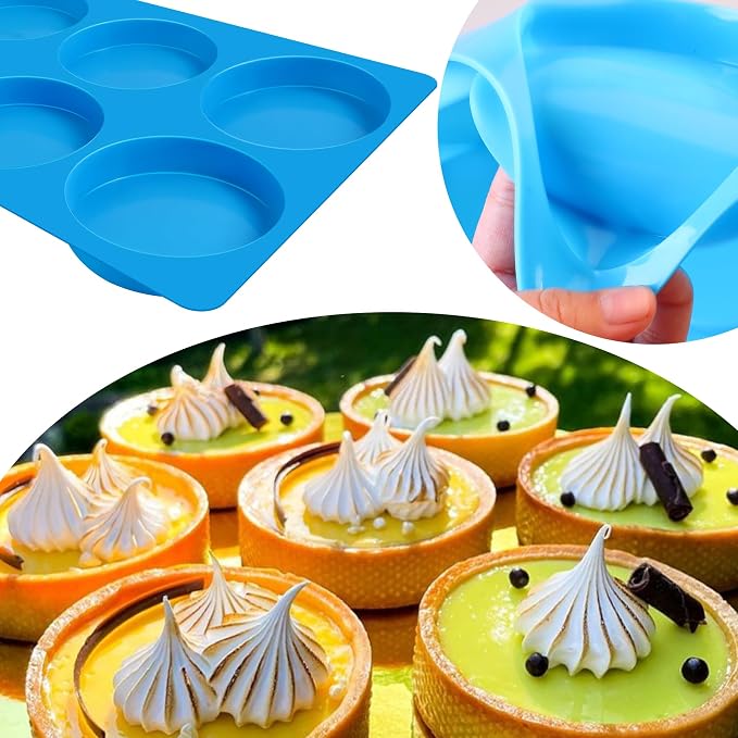 Sidosir Round Silicone Mold for Baking, 4inch Large Breakfast Sandwiches Mold - Image 3