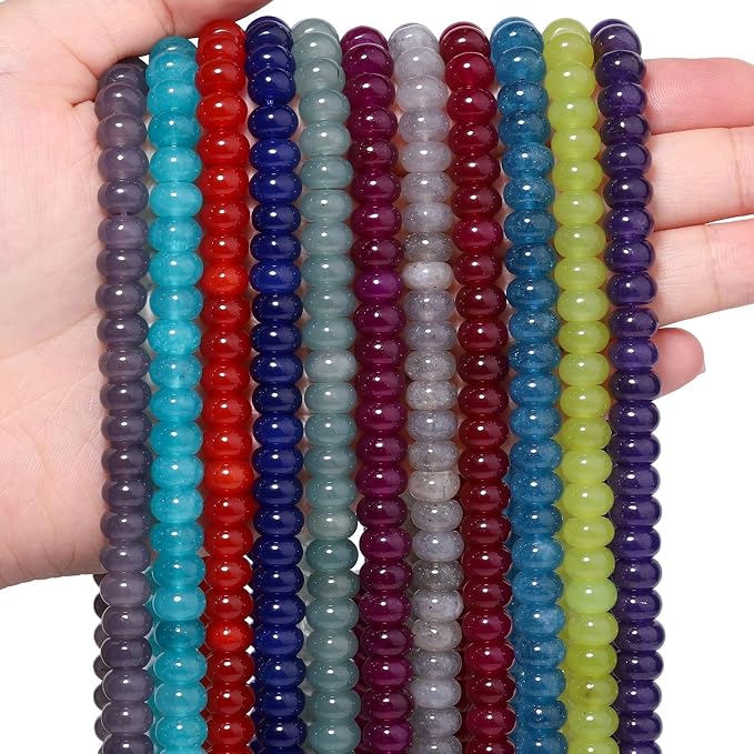 Songxi 5x8mm Natural Gray Labradorite Stone Rondelle Beads, Gemstone - Image 8