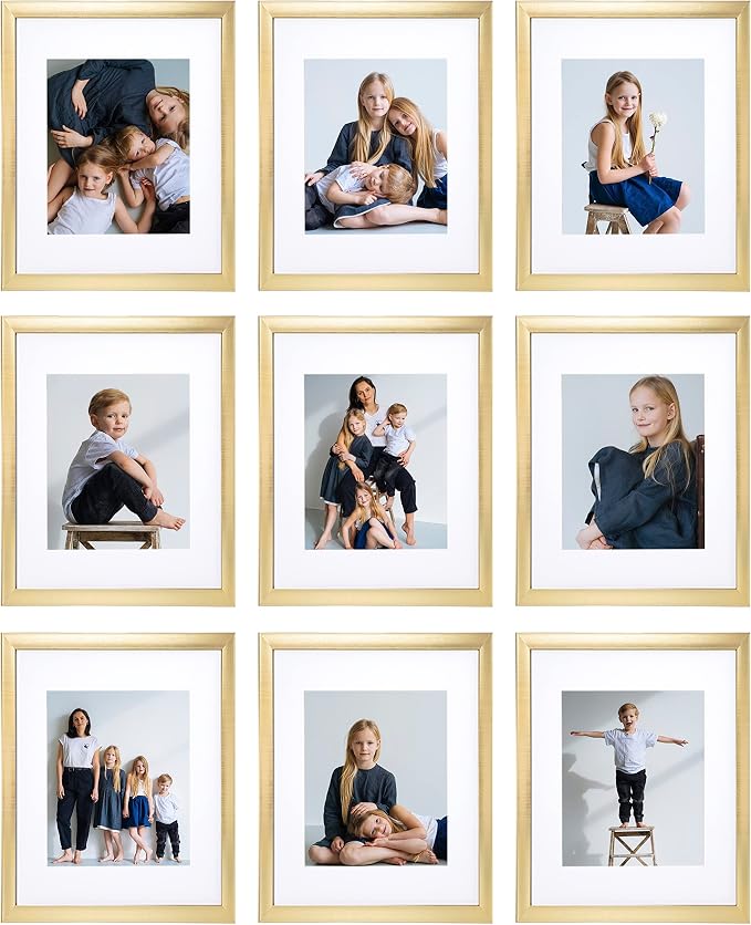 Sheffield Home 9 Piece Gallery Wall Frame Set, 11x14 Inch by SheffieldHome