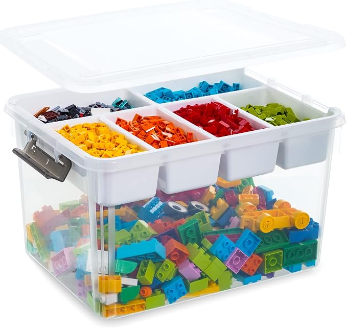 Citylife 17QT Clear Craft Organizers and Storage Box by CITYLIFEHomeOrganization