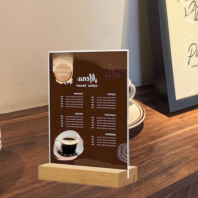 TONICE 5x7 Acrylic Sign Holder - Image 6
