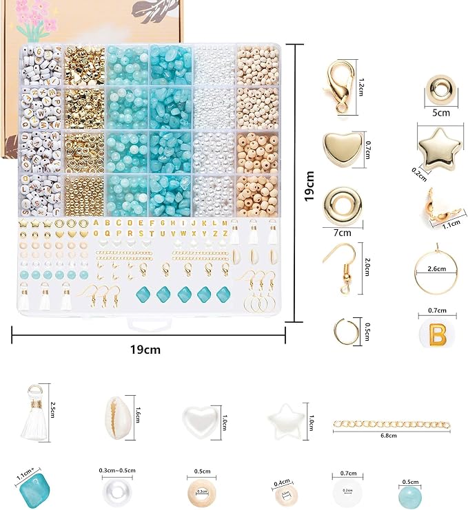 Xylise Jewelry Making Supplies Kit Natural Stone Beads - Image 3