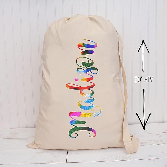 10 Yard x 20" Wide Threadart Galaxy Rainbow Heat Transfer Vinyl Film | Compatible with Venture Explore and Maker, Silhouette Cameo, & Large Format Cutters