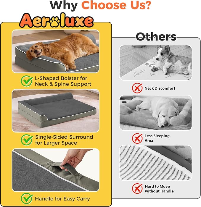 Dog Bed Large Sized Dogs, XL Orthopedic Dog Bed - Image 3