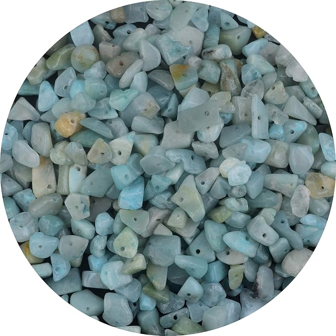 Natural Chip Stone Beads Amazonite Stone 5-8mm About 400 Pieces Irregular by Cmidy
