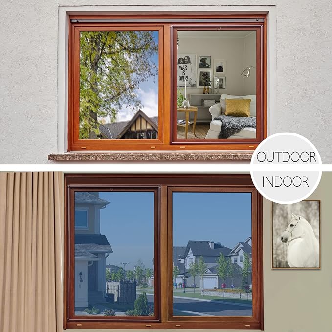 HIDBEA One Way Window Film Daytime Privacy, Heat Control UV Blocking Reflective - Image 7