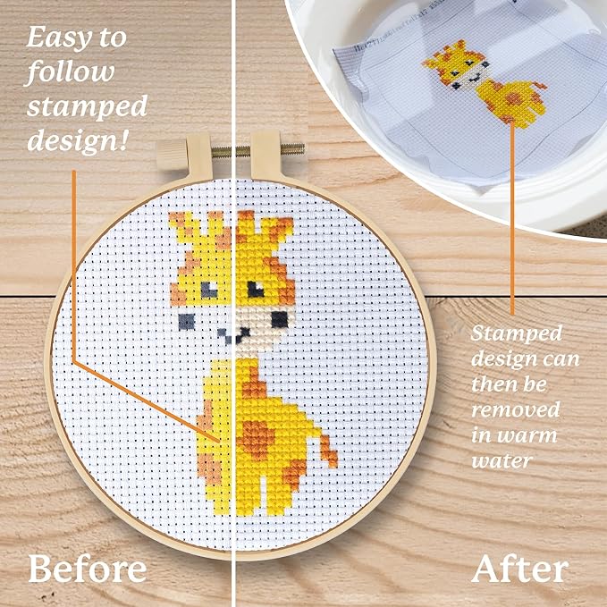 Kraftex Floral Stamped Cross Stitch Kits - Image 4