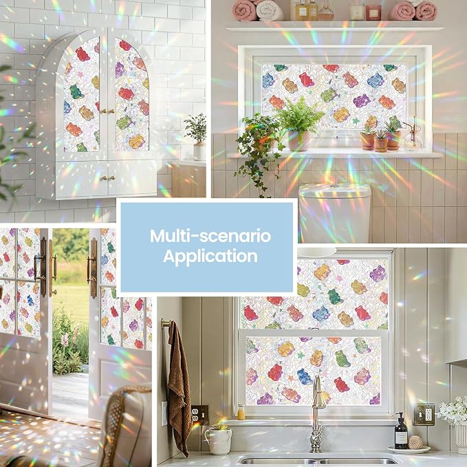 ADD.HERES Window Privacy Film, Stained Glass Decorative Static Cling, Removable - Image 6