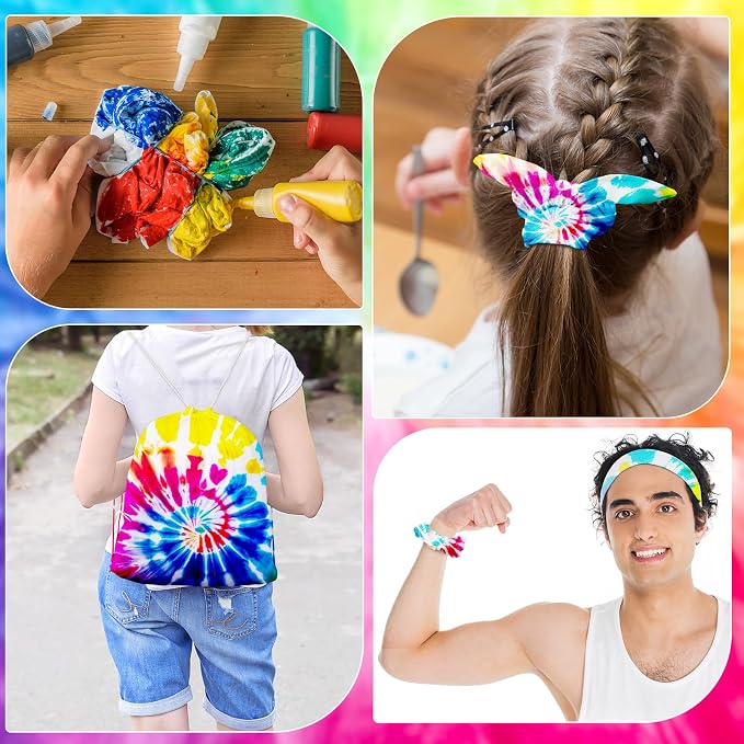 Abbylike 216 Pcs Tie Dye Party Supplies - Image 5