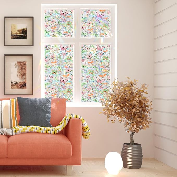 Bloss Butterfly Stain Glass Window Film - Image 9