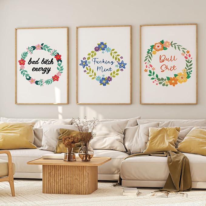 Louise Maelys 3 Sets Funny Embroidery Kits - Image 7