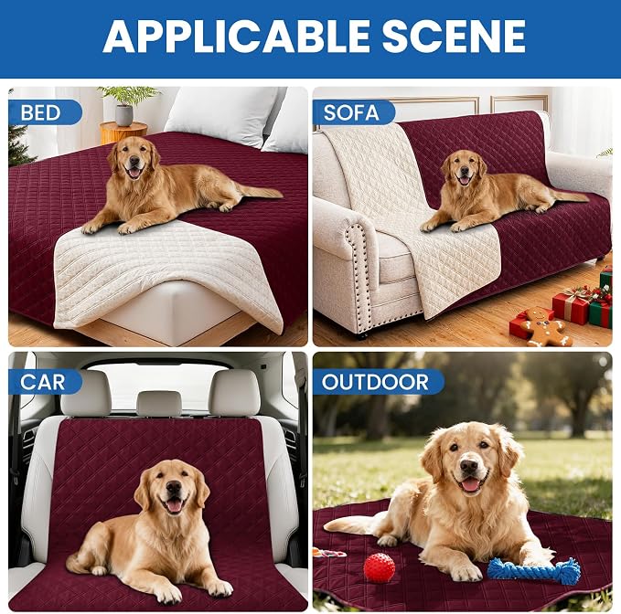 Waterproof Couch Covers for Pets, Waterproof Dog Bed Cover, Anti-Slip Soft Dog - Image 5