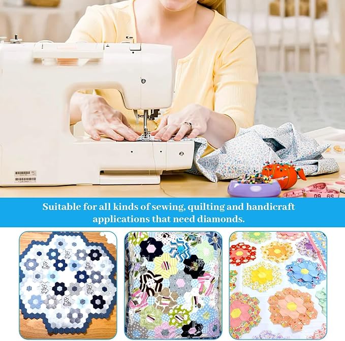 2000 PCS Paper Piecing 1", Hexagon Quilting Templates - Image 5