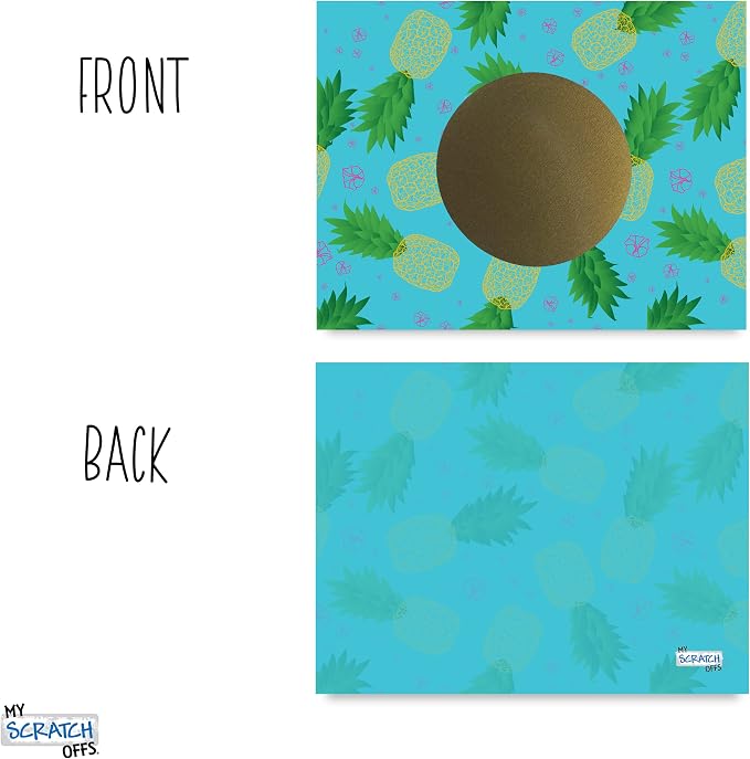 My Scratch Offs Pineapple DIY Make your Own Scratch Off Card Ticket - Image 5