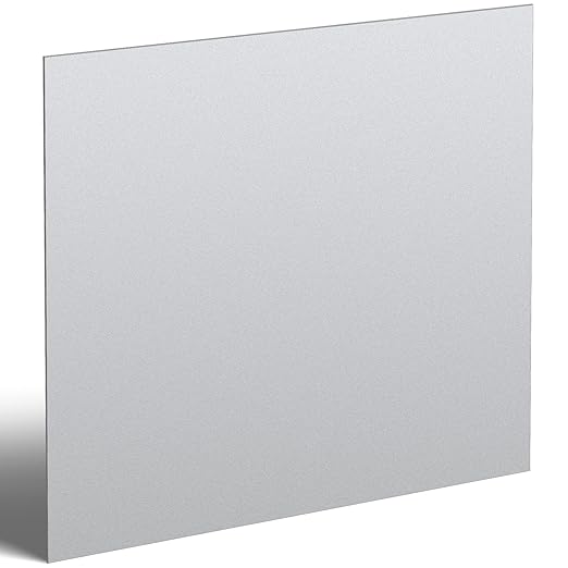 Hicarer 1 Pcs Mild Steel Sheet Cold Rolled 18 Gauge Metal Plate Weldable Metal Sheets for Professional Industrial DIY Use, Clean Surface Easy to Weld (8'' X 8'')