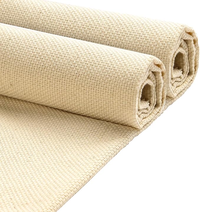 Pllieay 2PCS 26.4 x 19.3 Inch Tufting Cloth Needlework Fabric Punch Needle by Pllieay
