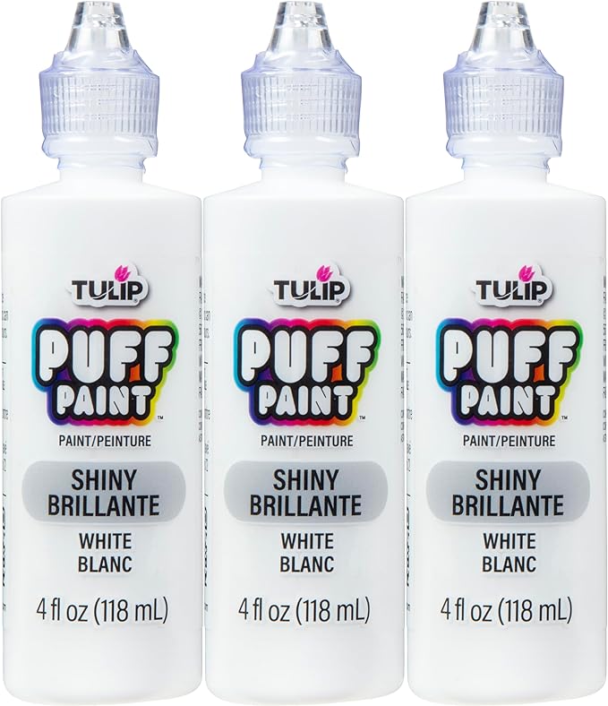 Tulip Puff Paint Slick White 4 Fl Oz by Tulip