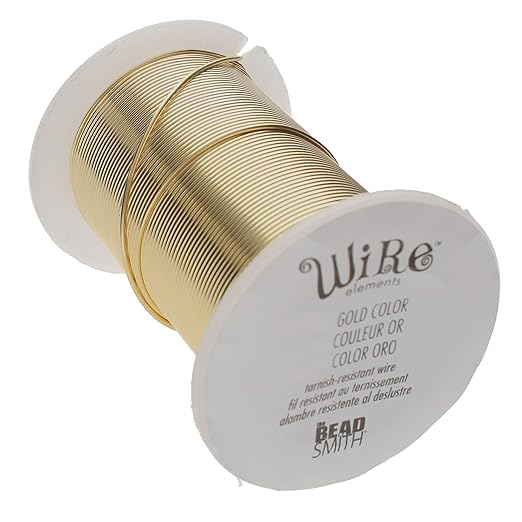 The Beadsmith Wire Elements 22-Gauge Lacquered Tarnish-Resistant Copper Wire by TheBeadsmith