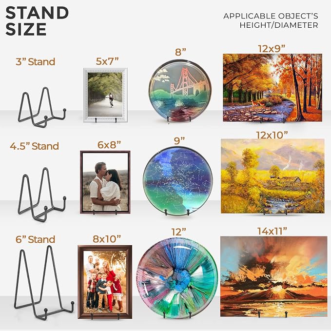 TR-LIFE 4 Pack 4.5 Inch Plate Stands - Image 7