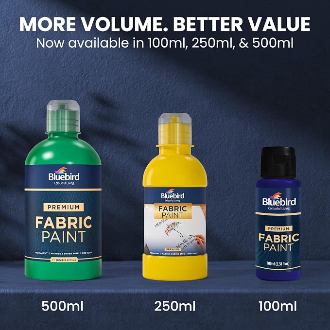 BLUEBIRD Fabric Paint, Victorian Purple, 16.9 Fl Oz, Permanent Fabric Paints - Image 6