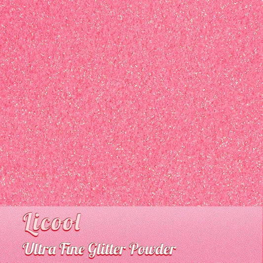 100g/3.5oz Pack Iridescent Rainbow Fine Glitter for DIY Craft, Extra Fine Glitter for Epoxy Resin, Glitter for Tumblers Making, Festival Decoration Makeup Body Eye Nail Art (Iridescent Love Pink)