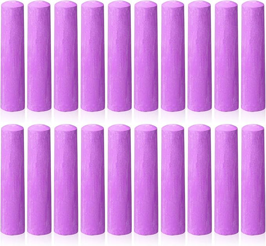 20 Pcs Sidewalk Chalks for Kids Non Toxic Jumbo Chalk for Party Gift Outdoor Art Classroom Play Painting (Rose red)