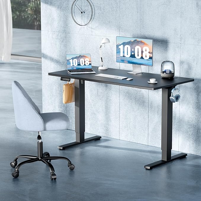 DUMOS 55 Inch Electric Standing Desk Height Adjustable, Sit to Stand Computer - Image 3