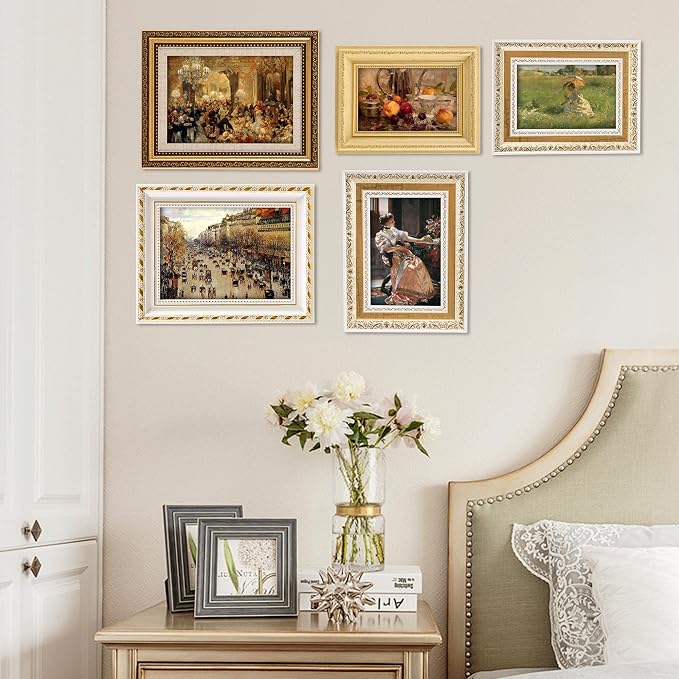 10-Pack Gold Vintage Picture Frames Set, Antique Gallery Wall Frame Set | Wall - Image 6