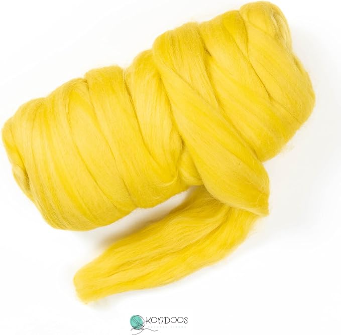 Kondoos Colored Natural Wool roving, 1 lb. Best Wool - Image 4