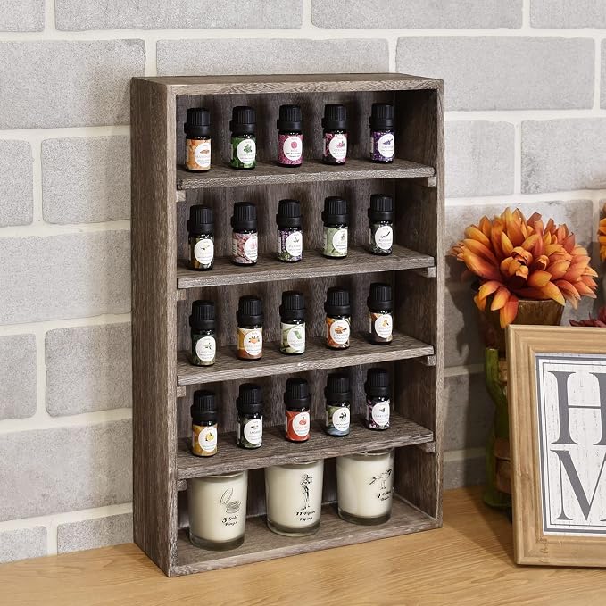 Ikee Design Wooden Wall-Mounted Display Shelves Rack - Image 2