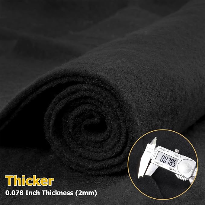 120" x 39" Wool Felt Fabric, Pure Merino Felt Fabric - Image 3