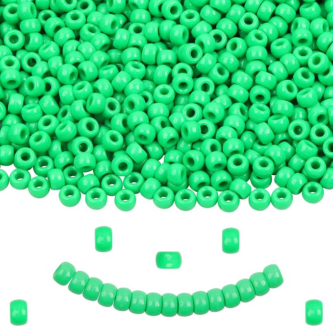 Green Pony Beads by KAKW