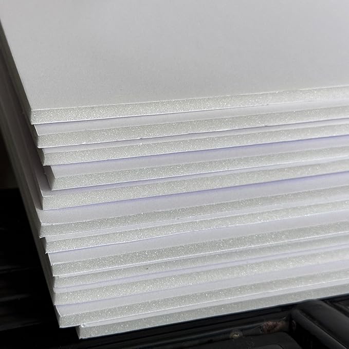 12 Pack Foam Core Board, ZJCEASER 8 x 10 White Poster Board, 3/16" Thickness Sign Board Craft Foam Sheet for Signboards, School Projects, University Displays, College Events, Arts & Crafts, Framing