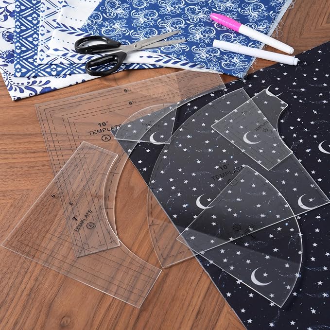 3 Set Drunkards Path Quilting Templates - Image 5