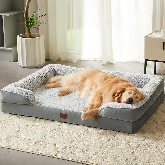 Orthopedic Dog Beds for Large Dogs, Waterproof Dog Bed, Egg Crate Foam Bed for - Image 7