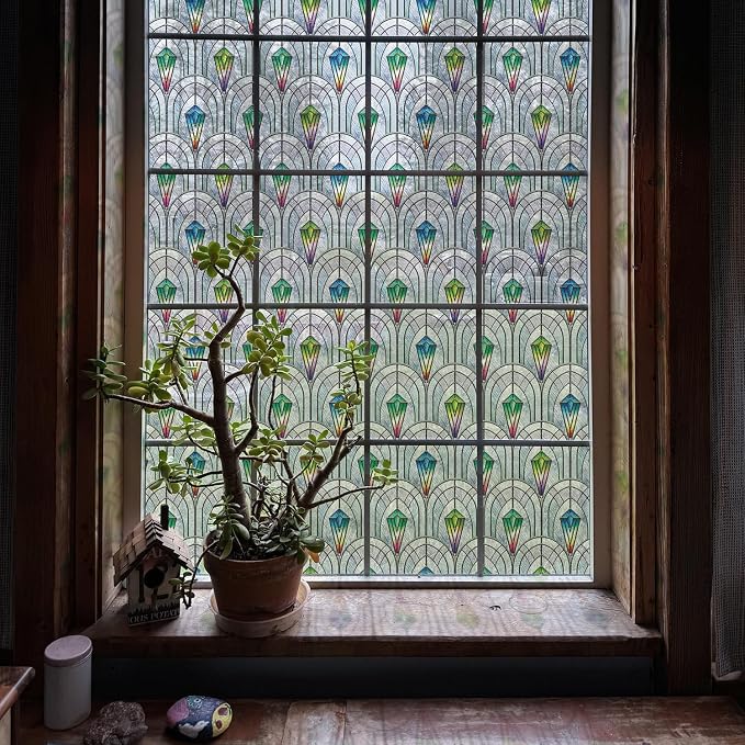 3D Vintage Stained Glass Window Film - Image 3