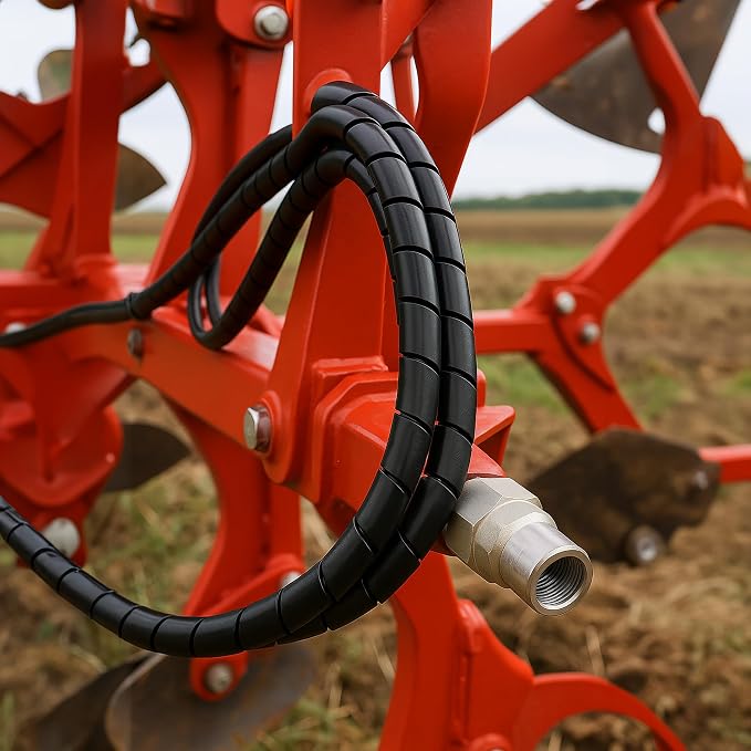 Electriduct 4.4 Inch Heavy Duty Spiral Wrap HDPE Flexible Plastic Cable Sleeve - Image 5