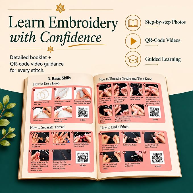 Bradove Classic Embroidery Learning Kit - Image 7