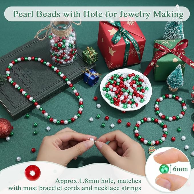 DUQGUHO 6mm Christmas Beads for Bracelets - Image 2