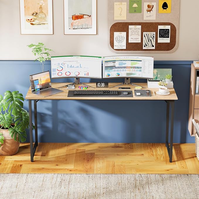 PayLessHere | 63 Inch Computer Desk | Nature | Office Desk - Image 7