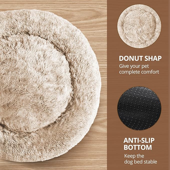 JOLLYVOGUE Calming Dog Bed for Small Dogs - Image 3