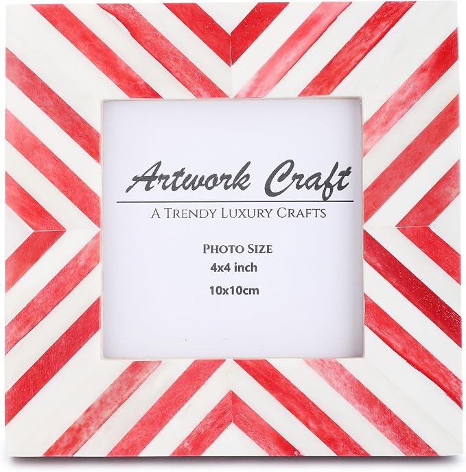Picture Photo Frame Chevron Herringbone Art Inspired Vintage Table-Top/Wall by ArtworkCraft