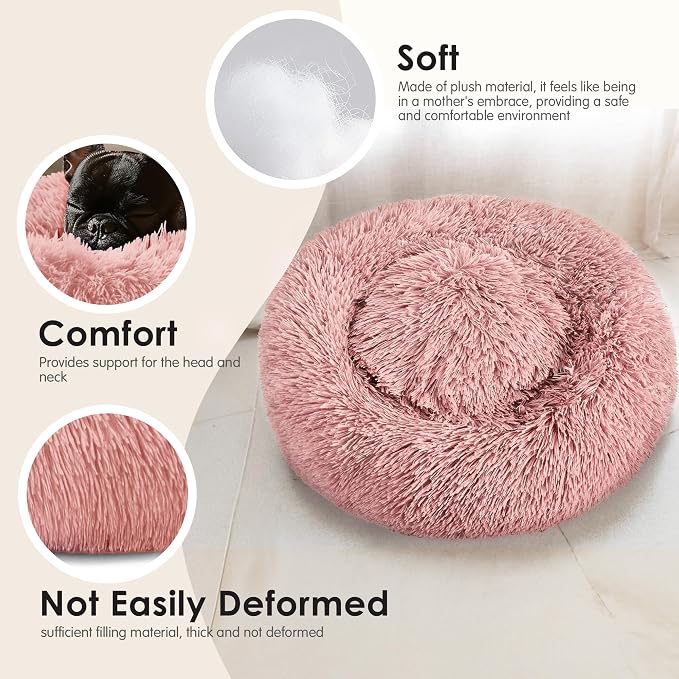 Extra Large Dog Beds, 36 Inch Human Dog Anxiety Relief Comfort Bed, - Image 4