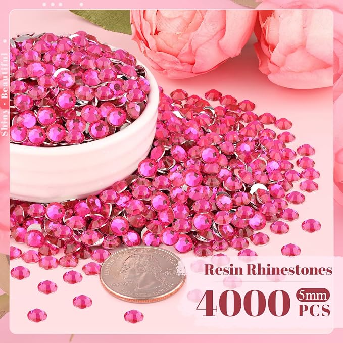 4000PCS 5mm Resin Rhinestones Bulk - Image 2