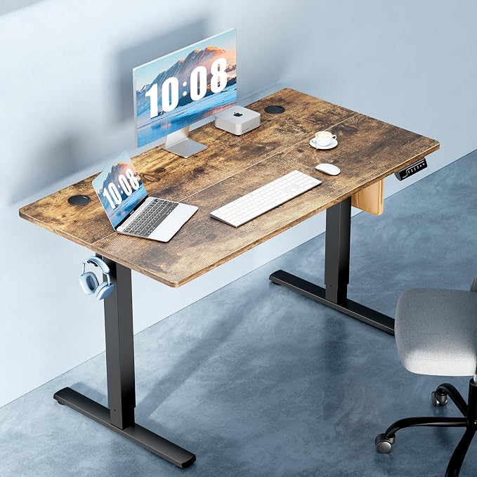 DUMOS 63 Inch Electric Standing Desk Height Adjustable, Sit to Stand Computer - Image 8