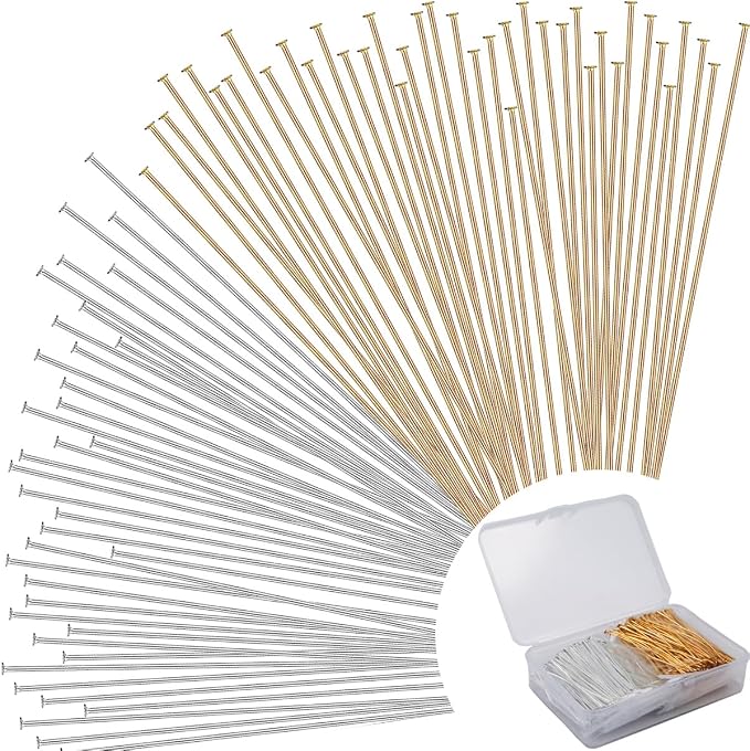 600 Pieces 2 Inch Flat Head Pins by BOYIVI