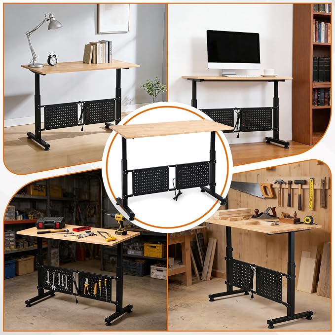 48'' Adjustable Height Workbench, Work Table - Image 7