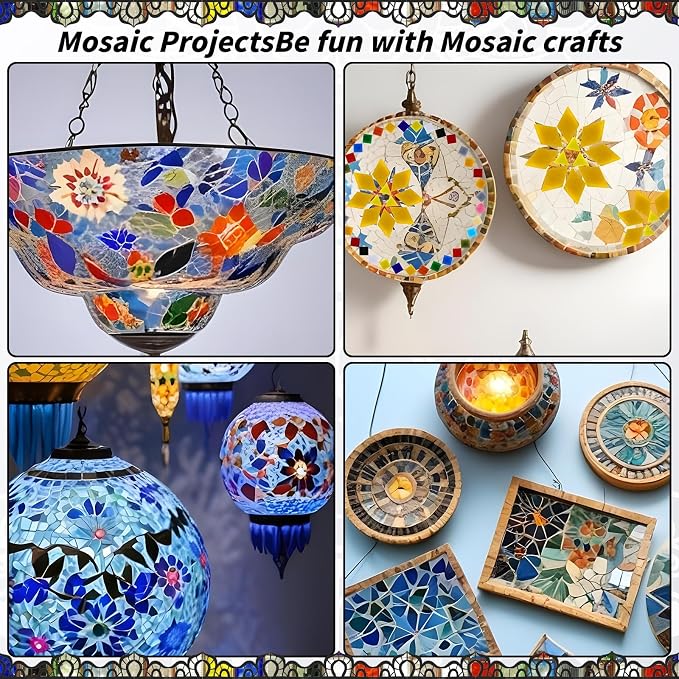 1600 Pcs Mosaic Tiles, Glass Mosaic Tiles - Image 4